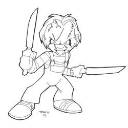 ぬりえページ: チャッキー (映画とテレビ番組) #204098 - 無料の印刷可能なぬりえページ