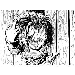 ぬりえページ: チャッキー (映画とテレビ番組) #204100 - 無料の印刷可能なぬりえページ