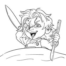 ぬりえページ: チャッキー (映画とテレビ番組) #204104 - 無料の印刷可能なぬりえページ