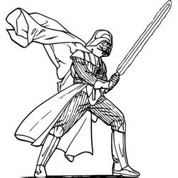 ぬりえ: ダース・ベイダー - 無料の印刷可能なぬりえページ