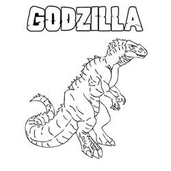 ぬりえページ: ゴジラ (映画とテレビ番組) #173106 - 無料の印刷可能なぬりえページ