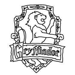 ぬりえ: Gryffondor - 無料の印刷可能なぬりえページ