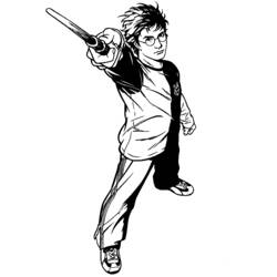 ぬりえページ: ハリー・ポッター (映画とテレビ番組) #69559 - 無料の印刷可能なぬりえページ