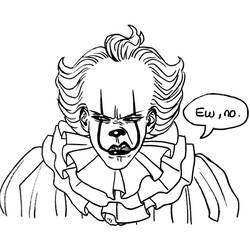 ぬりえページ: ペニーワイズ (映画とテレビ番組) #220391 - 無料の印刷可能なぬりえページ