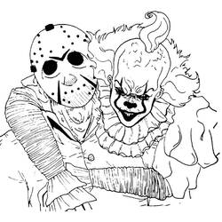 ぬりえページ: ペニーワイズ (映画とテレビ番組) #220404 - 無料の印刷可能なぬりえページ