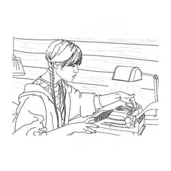 ぬりえページ: ウェンズデー・アダムス (映画とテレビ番組) #214926 - 無料の印刷可能なぬりえページ