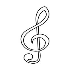 ぬりえページ: 音符 (音楽) #176884 - 無料の印刷可能なぬりえページ