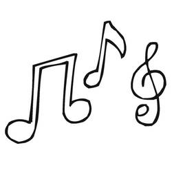 ぬりえページ: 音符 (音楽) #176900 - 無料の印刷可能なぬりえページ
