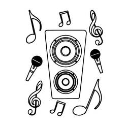 ぬりえページ: 音符 (音楽) #218751 - 無料の印刷可能なぬりえページ