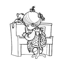 ぬりえページ: ピアノ (音楽) #173493 - 無料の印刷可能なぬりえページ