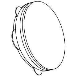 ぬりえページ: タンバリン (音楽) #176902 - 無料の印刷可能なぬりえページ