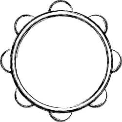 ぬりえページ: タンバリン (音楽) #176916 - 無料の印刷可能なぬりえページ