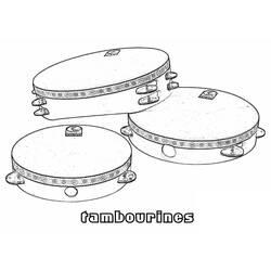 ぬりえページ: タンバリン (音楽) #176917 - 無料の印刷可能なぬりえページ