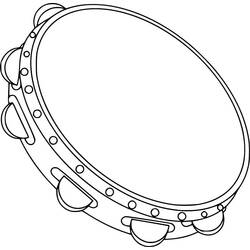 ぬりえページ: タンバリン (音楽) #176920 - 無料の印刷可能なぬりえページ