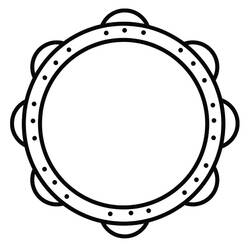 ぬりえページ: タンバリン (音楽) #176921 - 無料の印刷可能なぬりえページ