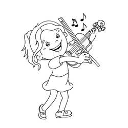 ぬりえページ: バイオリン (音楽) #176931 - 無料の印刷可能なぬりえページ