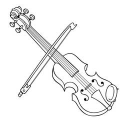 ぬりえページ: バイオリン (音楽) #176932 - 無料の印刷可能なぬりえページ