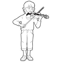 ぬりえページ: バイオリン (音楽) #176933 - 無料の印刷可能なぬりえページ