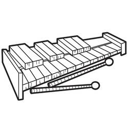 ぬりえページ: シロフォン (音楽) #200976 - 無料の印刷可能なぬりえページ