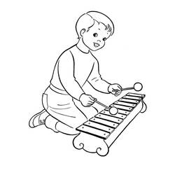ぬりえページ: シロフォン (音楽) #200977 - 無料の印刷可能なぬりえページ