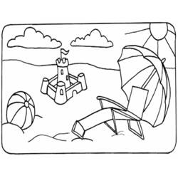 ぬりえページ: ビーチ (自然と季節) #158965 - 無料の印刷可能なぬりえページ