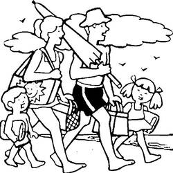 ぬりえページ: ビーチ (自然と季節) #159080 - 無料の印刷可能なぬりえページ