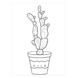 ぬりえページ: サボテン (自然と季節) #170845 - 無料の印刷可能なぬりえページ