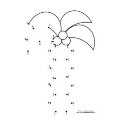 ぬりえページ: ココヤシ (自然と季節) #162421 - 無料の印刷可能なぬりえページ