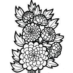 ぬりえページ: ダリア (自然と季節) #176504 - 無料の印刷可能なぬりえページ