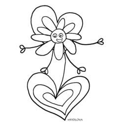 ぬりえページ: デイジー (自然と季節) #161475 - 無料の印刷可能なぬりえページ