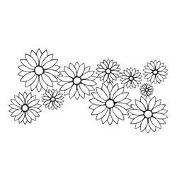 ぬりえページ: デイジー (自然と季節) #176545 - 無料の印刷可能なぬりえページ