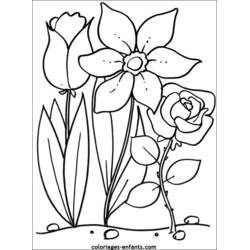 ぬりえページ: 花 (自然と季節) #154975 - 無料の印刷可能なぬりえページ