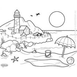 ぬりえページ: 風景 (自然と季節) #165776 - 無料の印刷可能なぬりえページ