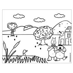 ぬりえページ: 風景 (自然と季節) #165791 - 無料の印刷可能なぬりえページ