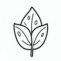 ぬりえページ: 葉 (自然と季節) #191848 - 無料の印刷可能なぬりえページ