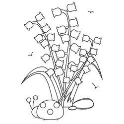 ぬりえページ: スズラン (自然と季節) #176404 - 無料の印刷可能なぬりえページ