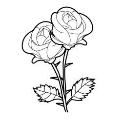 ぬりえページ: バラ (自然と季節) #161890 - 無料の印刷可能なぬりえページ