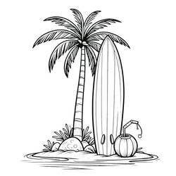 ぬりえページ: 夏 (自然と季節) #218926 - 無料の印刷可能なぬりえページ