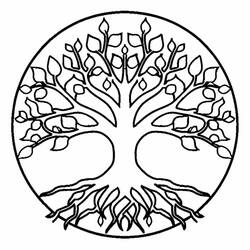 ぬりえ: 生命の木 - 無料の印刷可能なぬりえページ