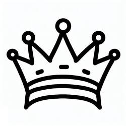 ぬりえ: 王冠 - 無料の印刷可能なぬりえページ
