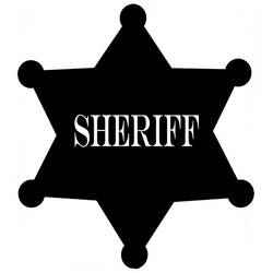 ぬりえページ: 保安官の星 (物) #118667 - 無料の印刷可能なぬりえページ