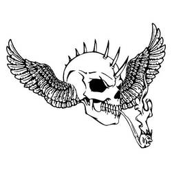 ぬりえ: 頭蓋骨 - 無料の印刷可能なぬりえページ