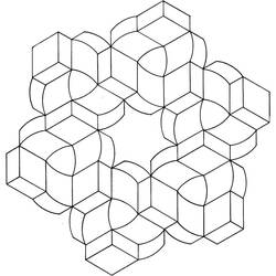 ぬりえ: 錯視 - 無料の印刷可能なぬりえページ