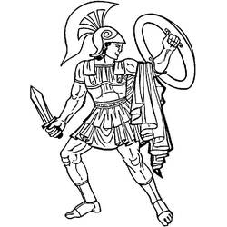 ぬりえページ: アキレス (宗教と神話) #190165 - 無料の印刷可能なぬりえページ