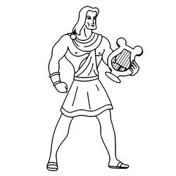 ぬりえ: アポロ - 無料の印刷可能なぬりえページ