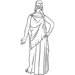 ぬりえページ: アテナ (宗教と神話) #189653 - 無料の印刷可能なぬりえページ