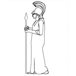 ぬりえページ: アテナ (宗教と神話) #189659 - 無料の印刷可能なぬりえページ