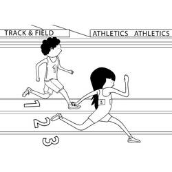 ぬりえページ: 陸上競技 (スポーツ) #193803 - 無料の印刷可能なぬりえページ