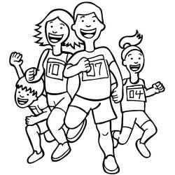 ぬりえページ: 陸上競技 (スポーツ) #193831 - 無料の印刷可能なぬりえページ