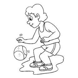 ぬりえページ: バスケットボール (スポーツ) #177142 - 無料の印刷可能なぬりえページ